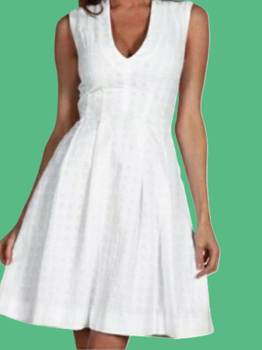 Kate Spade White Eyelet Dress- Size 8